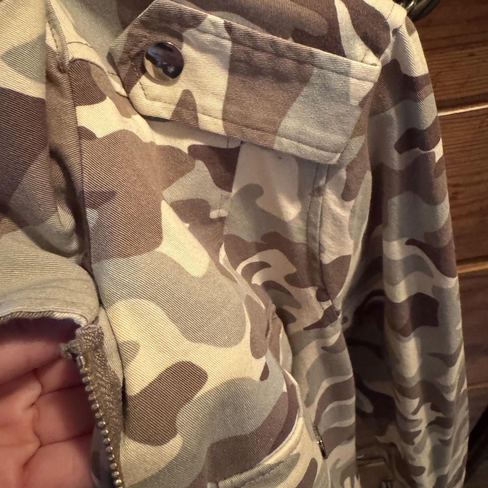 NWOT Belle by Kim Gravel Camouflage Field Jacket - Size 1X - Picture 6 of 9